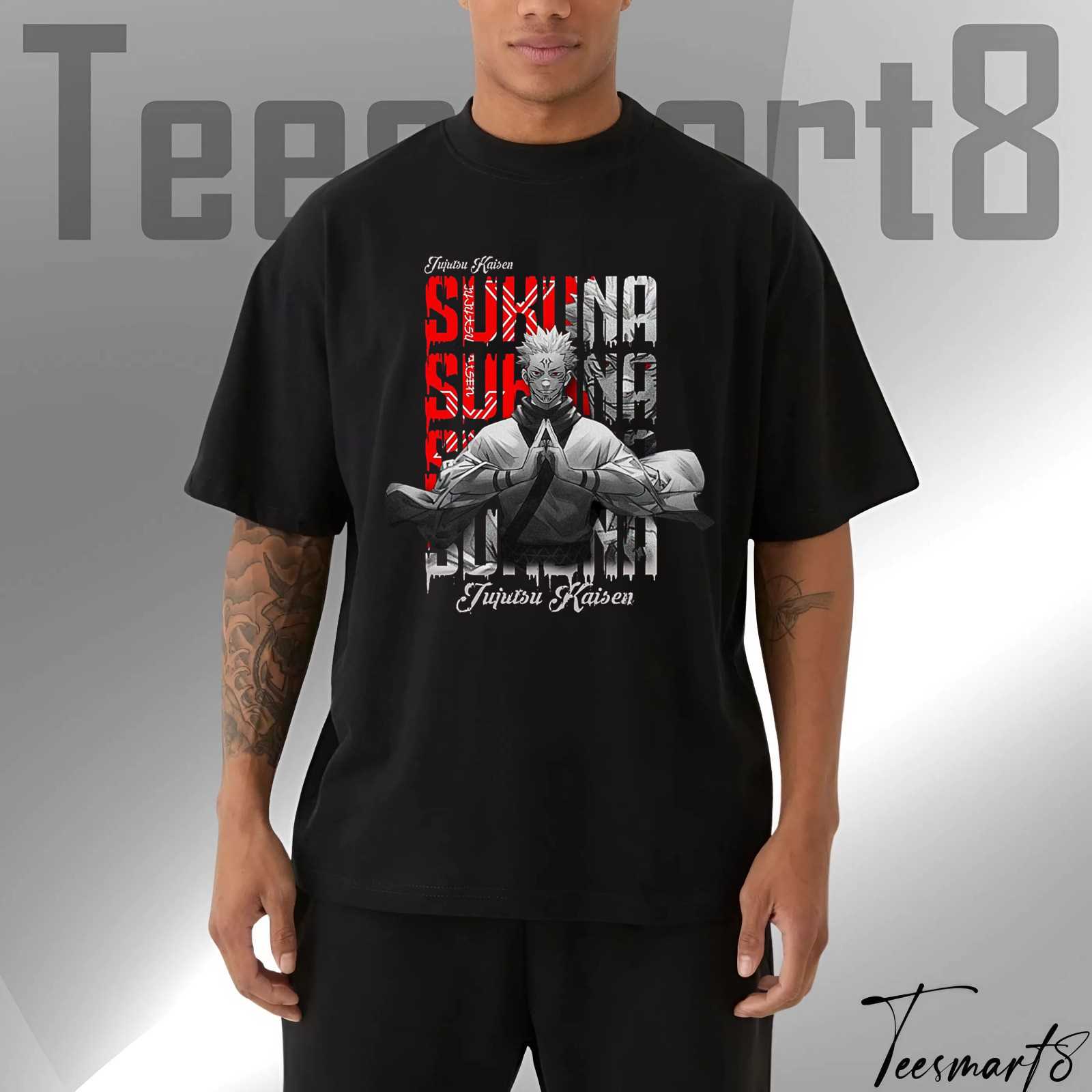Sukuna Spirit Tee – Jujutsu Kaisen Anime Graphic Shirt